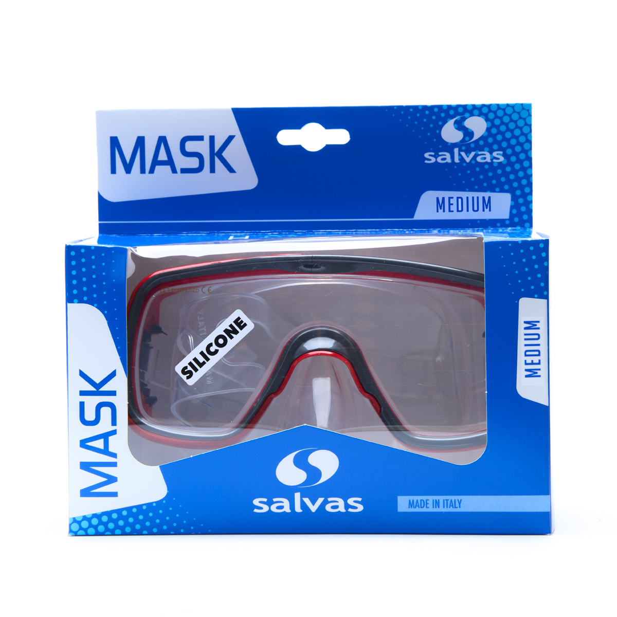 Маска для плавания Salvas Domino Md Mask CA140C1TRSTH красный