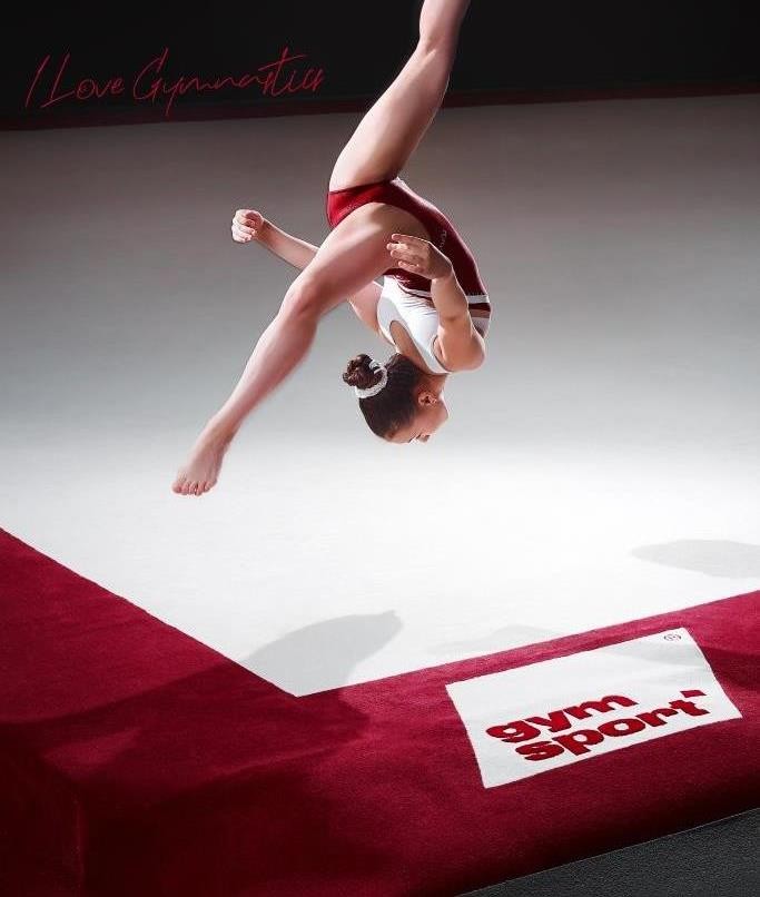 Ковер гимнастический GymSport PROF PREMIUM RED 14Х14