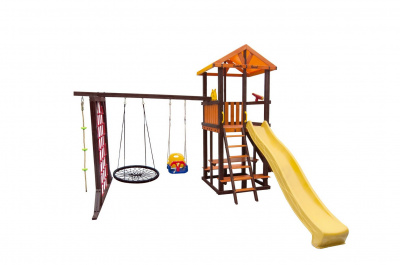 Игровой комплекс Perfetto Sport Bari-11 + качели Паутина