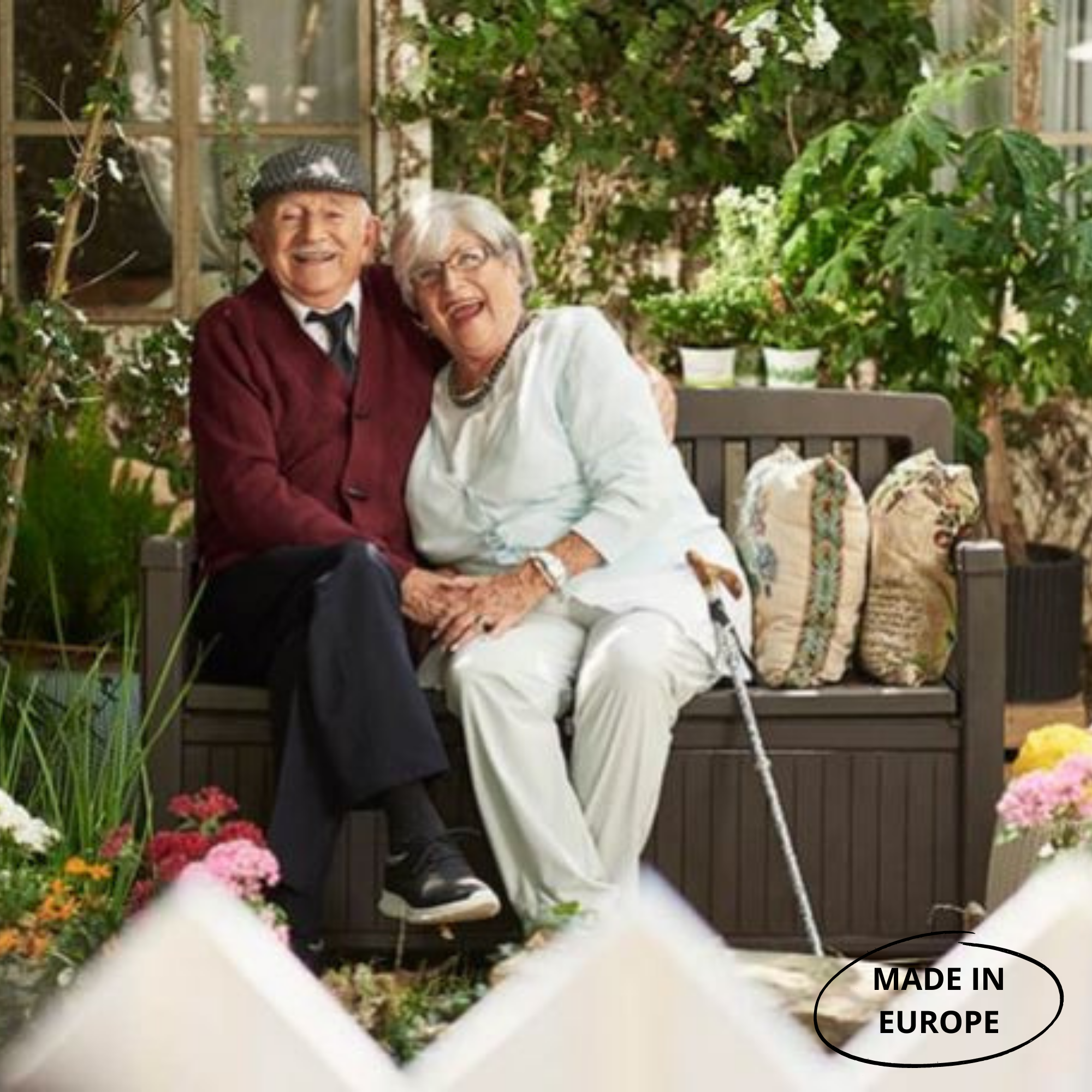Скамья уличная, коричневая Patio Bench