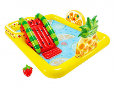 Игровой центр-бассейн Фрукты с шариками Intex 244х191х91 см 57158