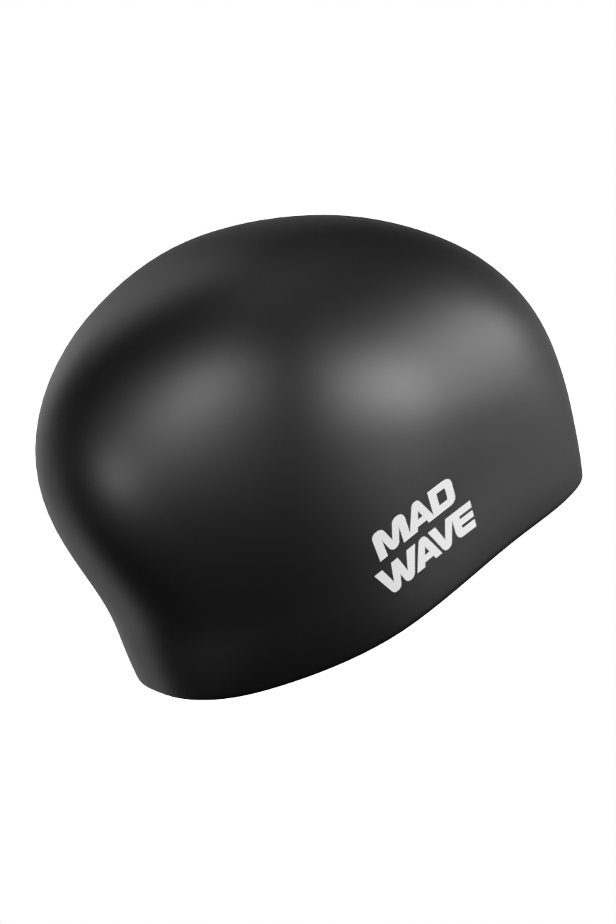 Силиконовая шапочка Mad Wave Long hair silicone M0511 01 0 01W черный