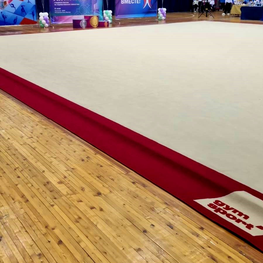 Ковер гимнастический GymSport PROF PREMIUM RED 14Х14