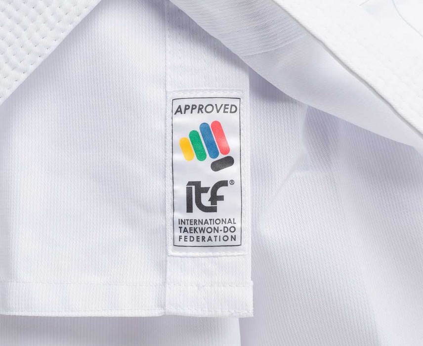 Добок для тхэквондо с поясом Adidas подростковый ITF Student Dobok белый adiTITF01