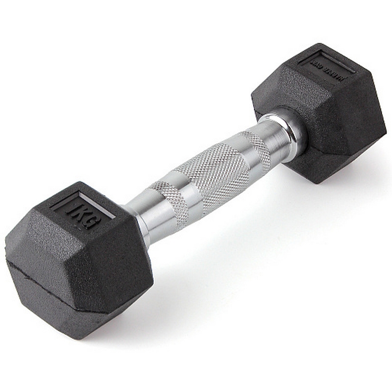 Гантель шестигранная обрезиненная Harper Gym NT162