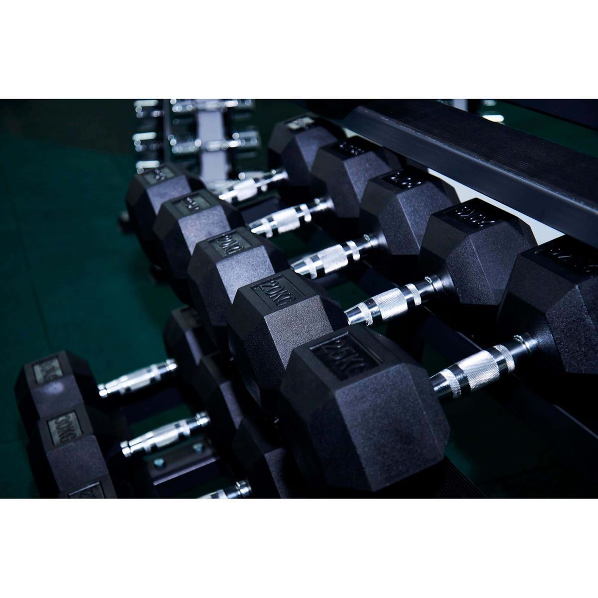 Гантель гексагональная обрезиненная Profi-Fit 25 кг
