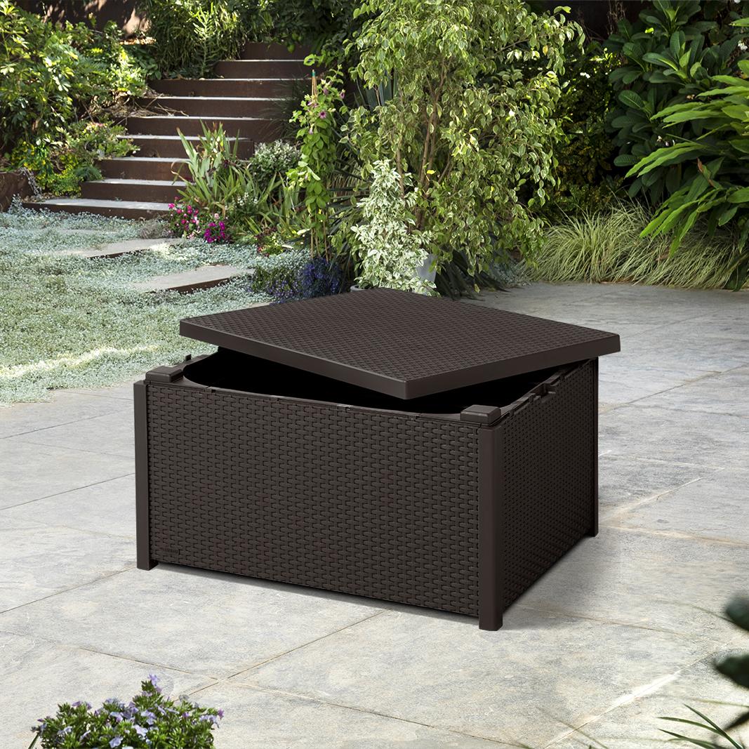 Стол-сундук Арика, коричневый Arica storage table