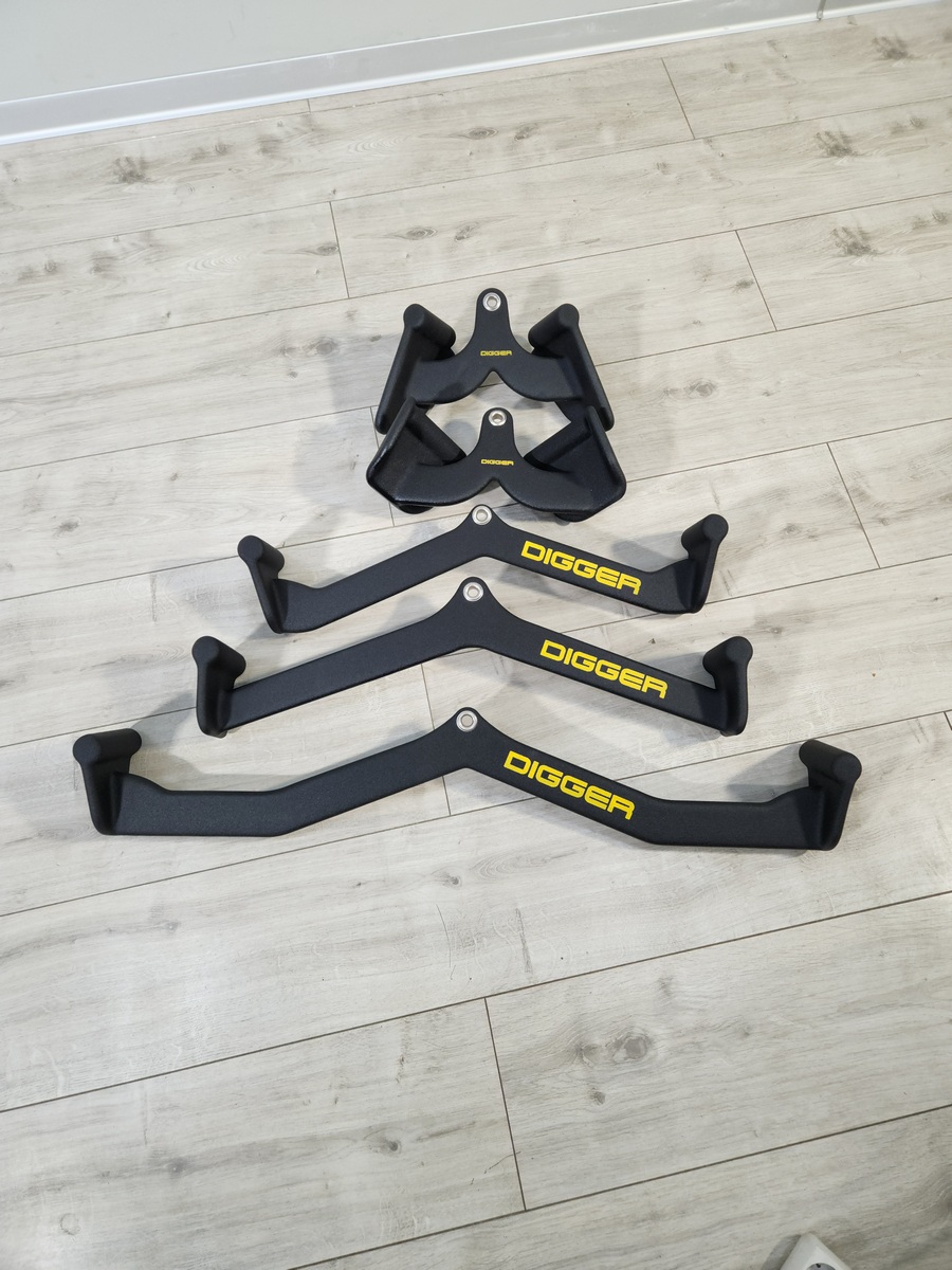 Комплект профессиональных рукояток для тяги (5шт) Hasttings Digger HD61F2A | Premium Fitness
