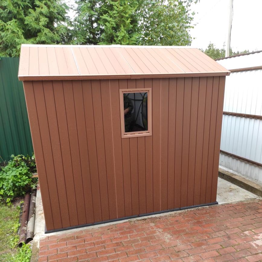 Сарай "Дарвин 6х8", 183 х 244 см, коричневый Darwin 6x8