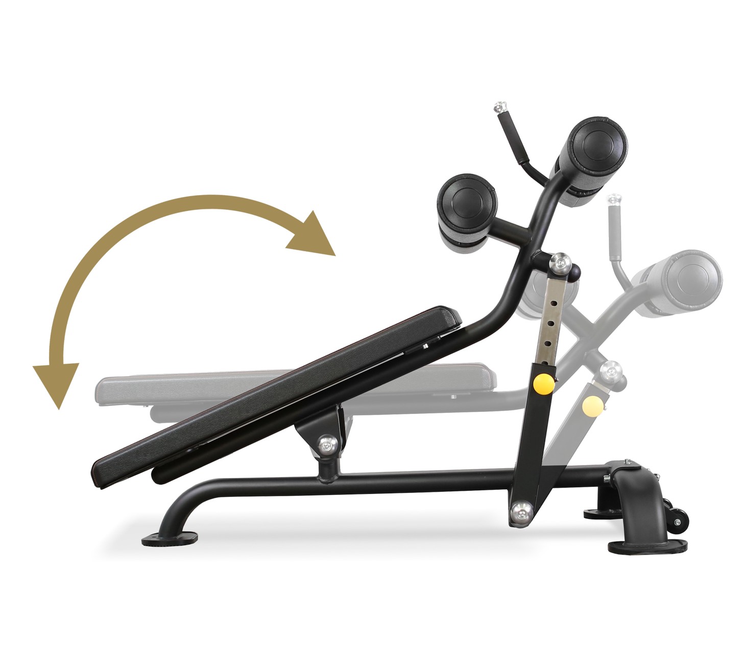 Регулируемая скамья для пресса Bronze Gym BR-1005 | Premium Fitness