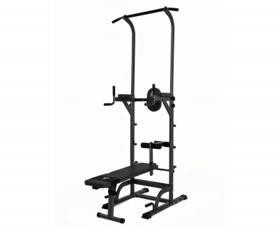 Турник-брусья со скамьей DFC Power Tower G003 | Premium Fitness