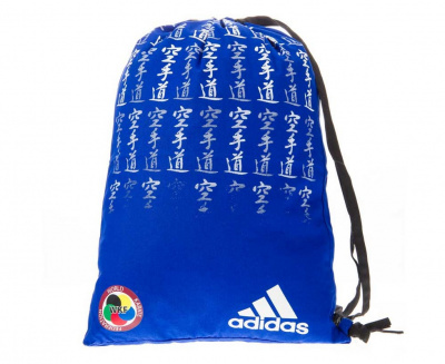 Мешок для кимоно Adidas Satin Carry Bag Karate WKF сине-белый adiACC125