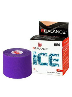 Кинезио тейп BBalance ICE 5x500 см Фиолетовый