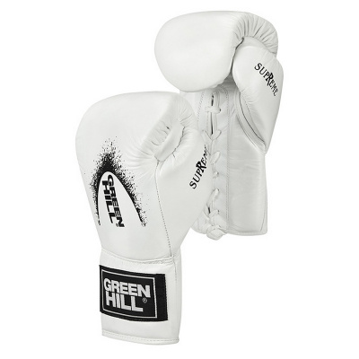 Боксерские перчатки Green Hill SUPREME BGS-2111 белый