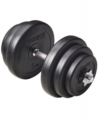 Гантель разборная пластиковая 19,5 кг BaseFit в коробке DB-720