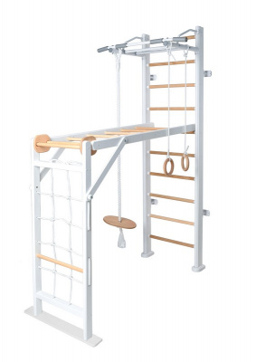 Детский спортивный комплекс Perfetto Sport "Scala in legno 2" bianco-naturale PS-118