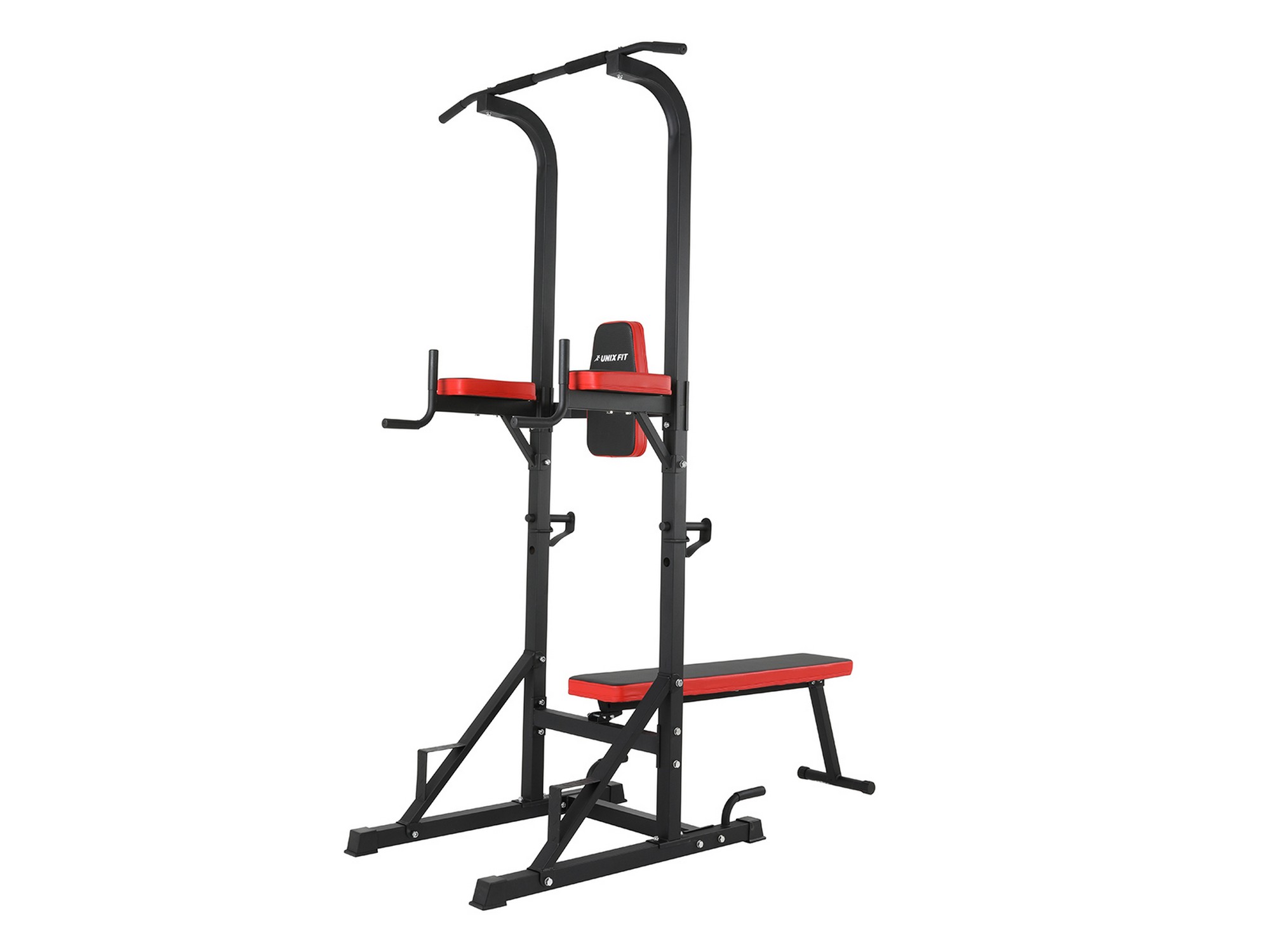 Турник-пресс-брусья со скамьей UnixFit POWER TOWER 120P BSPT120P | Premium Fitness