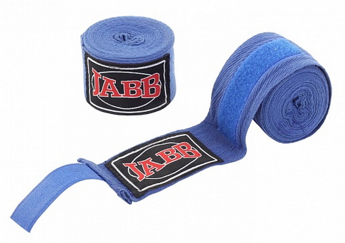 Бинты боксерские Jabb х/б, 350 см JE-3030 синий