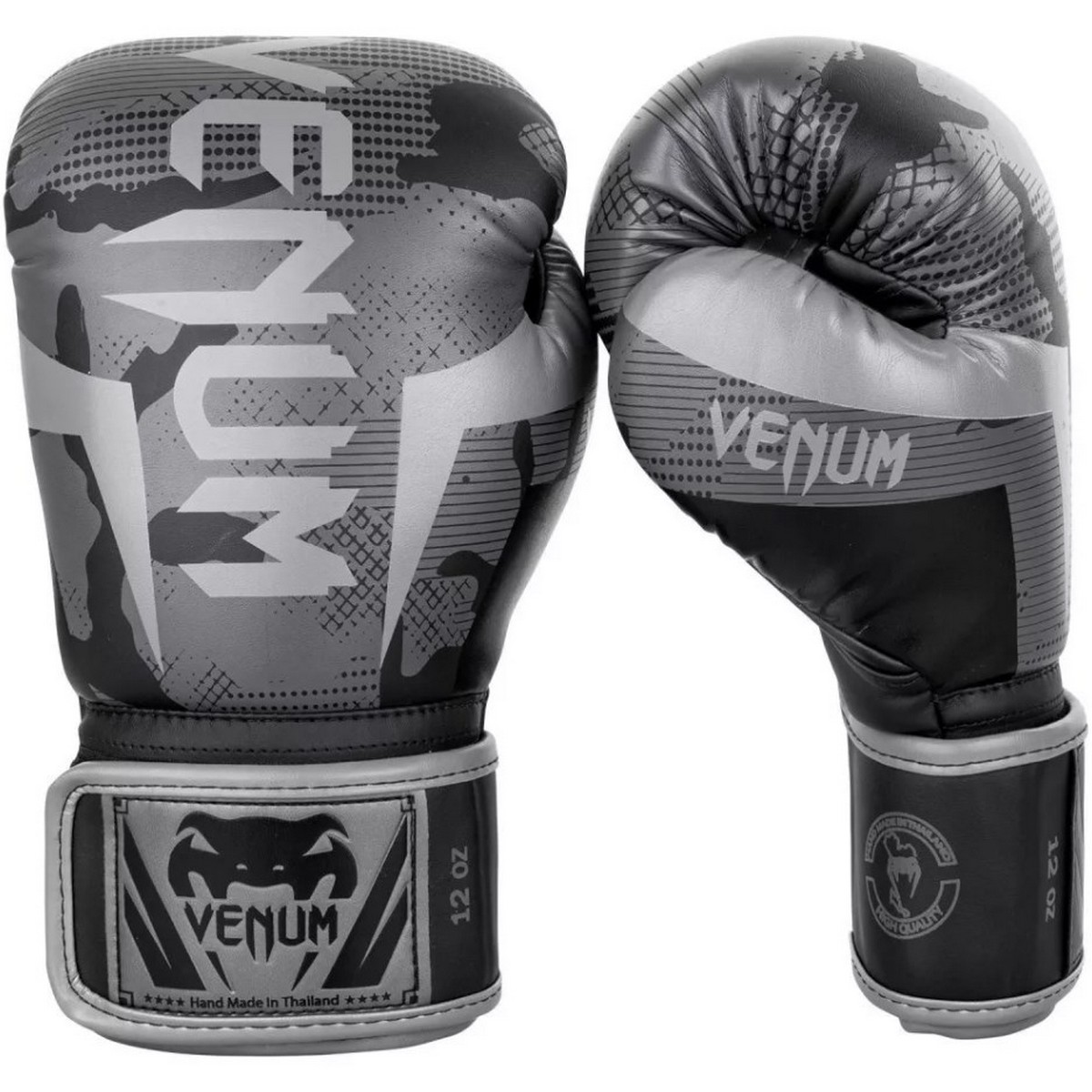 Перчатки Venum Elite 1392-536-10oz серый\камуфляж
