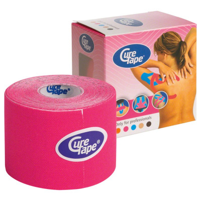 Тейп кинезиологический 500x5 см CureTape 160165 розовый