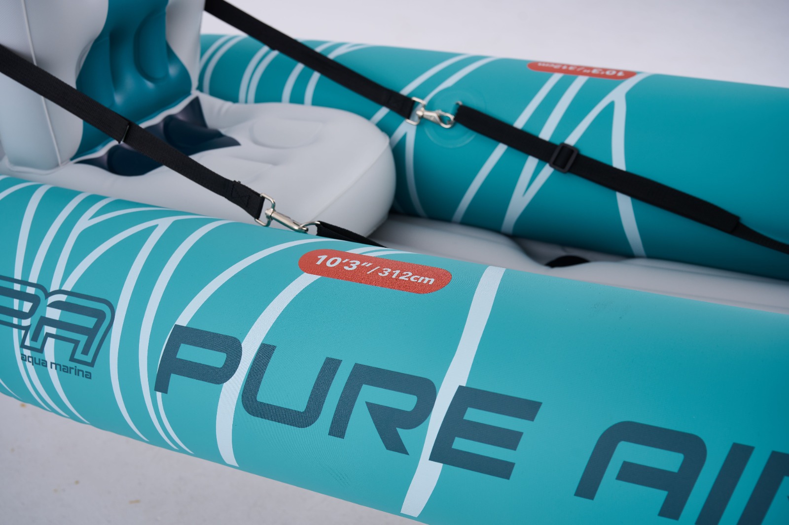 Надувная байдарка Kayak Glider-475 475x83х42см, 3 весла, 3 сиденья, киль, до 230кг Aqua Marina Glider-475 PA-25GD03