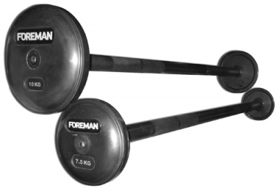 Фиксированная обрезиненная штанга Foreman FP\FB-RUB-EPR\20KG\BK-FM-00