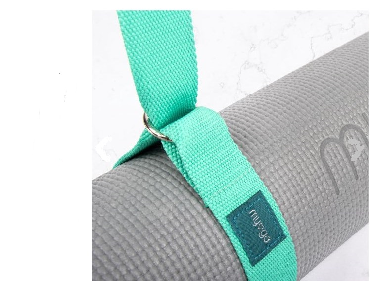 Ремень для йоги 180 см Yoga Belt and Sling 2 in 1 Myga RY987 бирюзовый