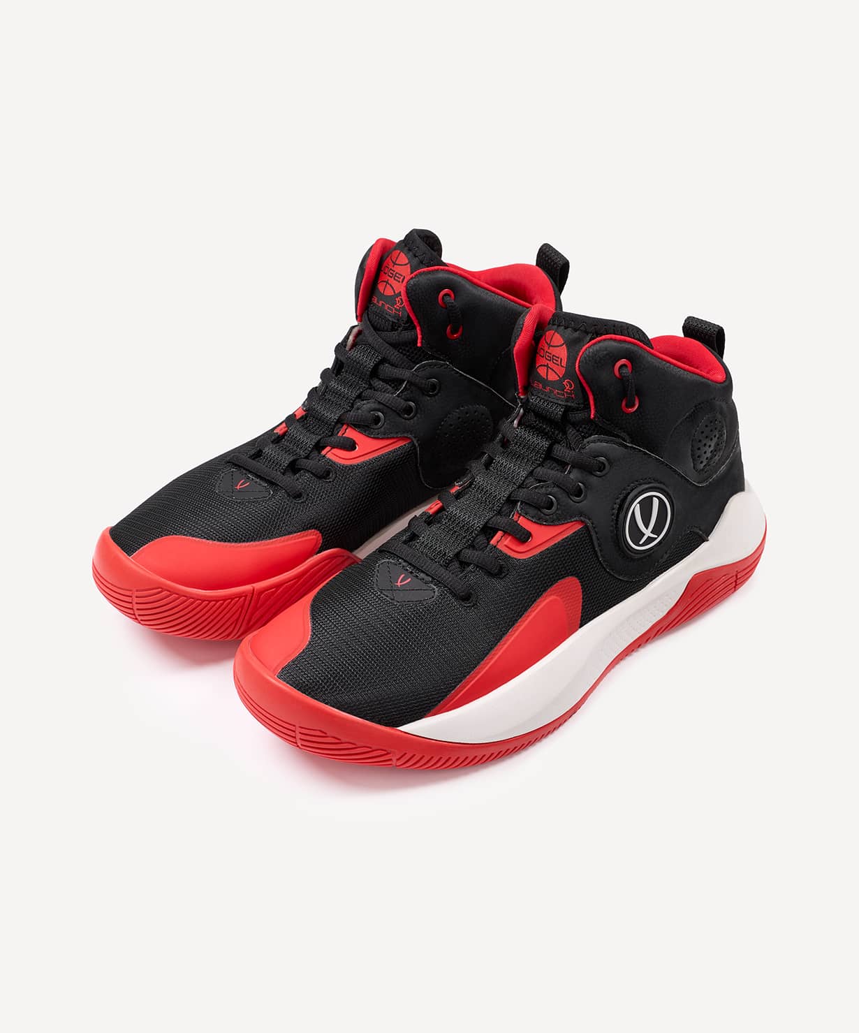 Кроссовки баскетбольные Jogel Launch 2.0 MID, черный\красный\белый