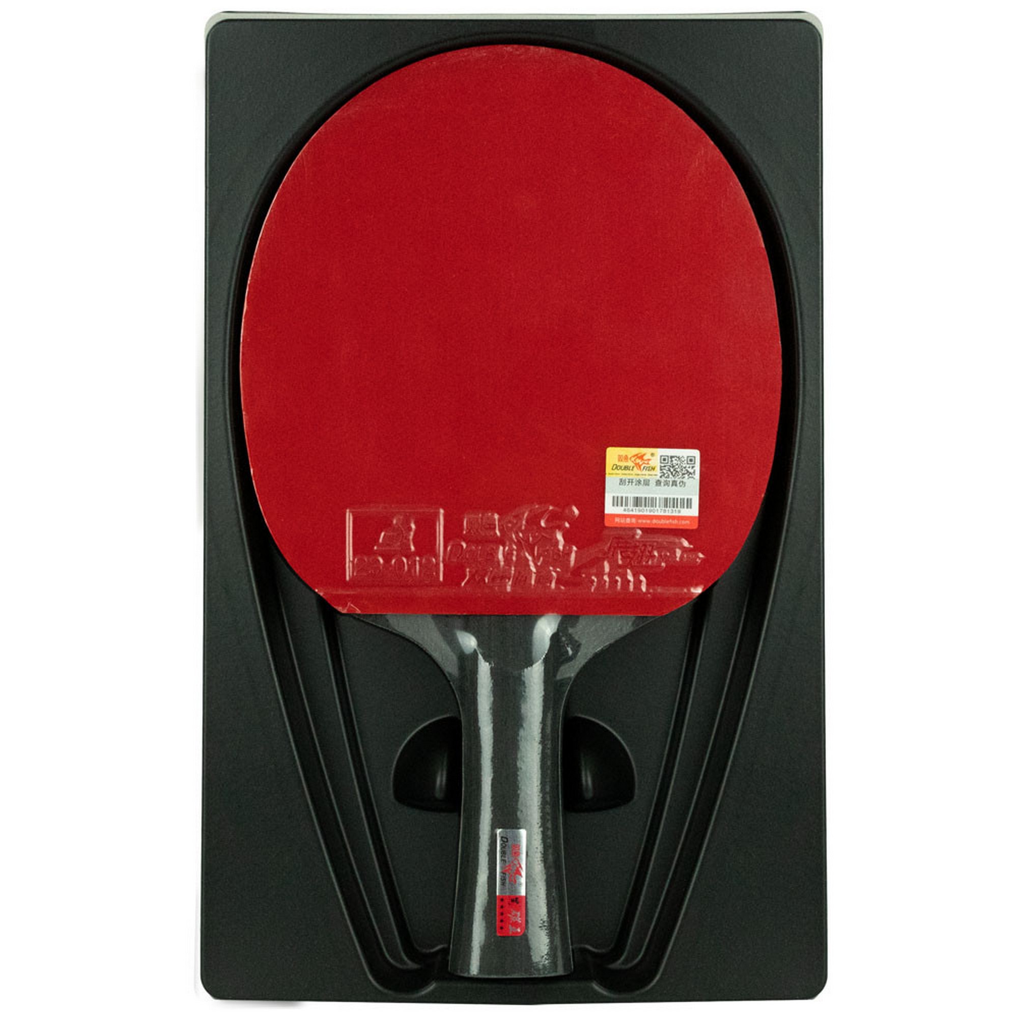 Ракетка для настольного тенниса Double Fish Black Carbon King Racket 5*****, ITTF Appr