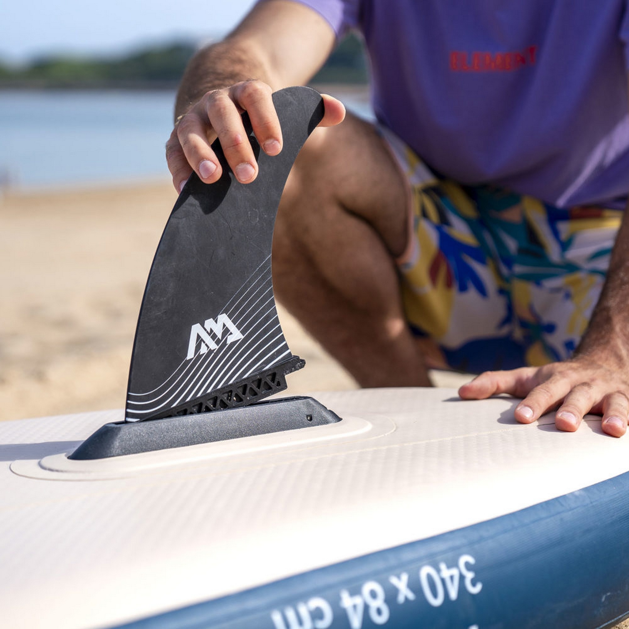 SUP-доска 340х84х15см, насос, весло, лиш, киль, ремнабор, сумка, до 150кг Aqua Marina Magma BT-23MAP