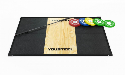 Помост тяжелоатлетический трен. YouSteel 200х300х4 см, щит береза 40мм | Premium Fitness