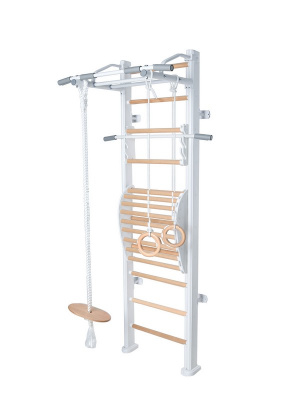 Детский спортивный комплекс Perfetto Sport "Scala in legno 1" bianco-naturale PS-115
