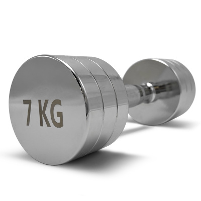 Гантель круглая хромированная 7 кг UnixFit PRO DBRND7PCEx2 2 шт