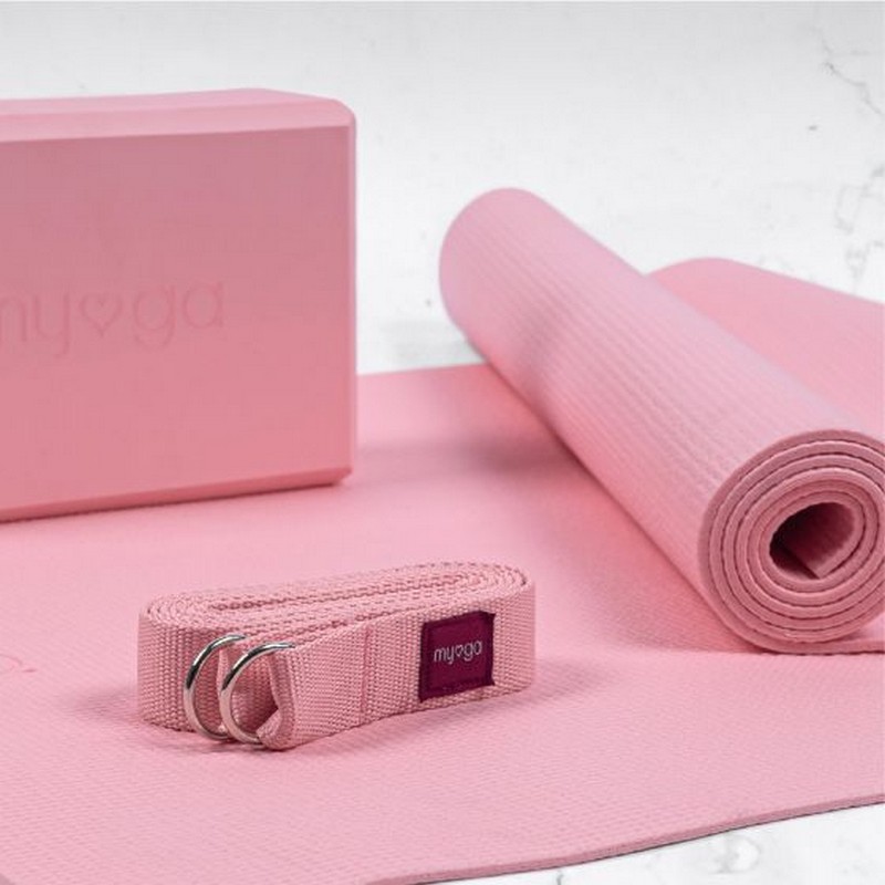 Набор для йоги Myga Yoga Starter Set RY1503 нежно-розовый