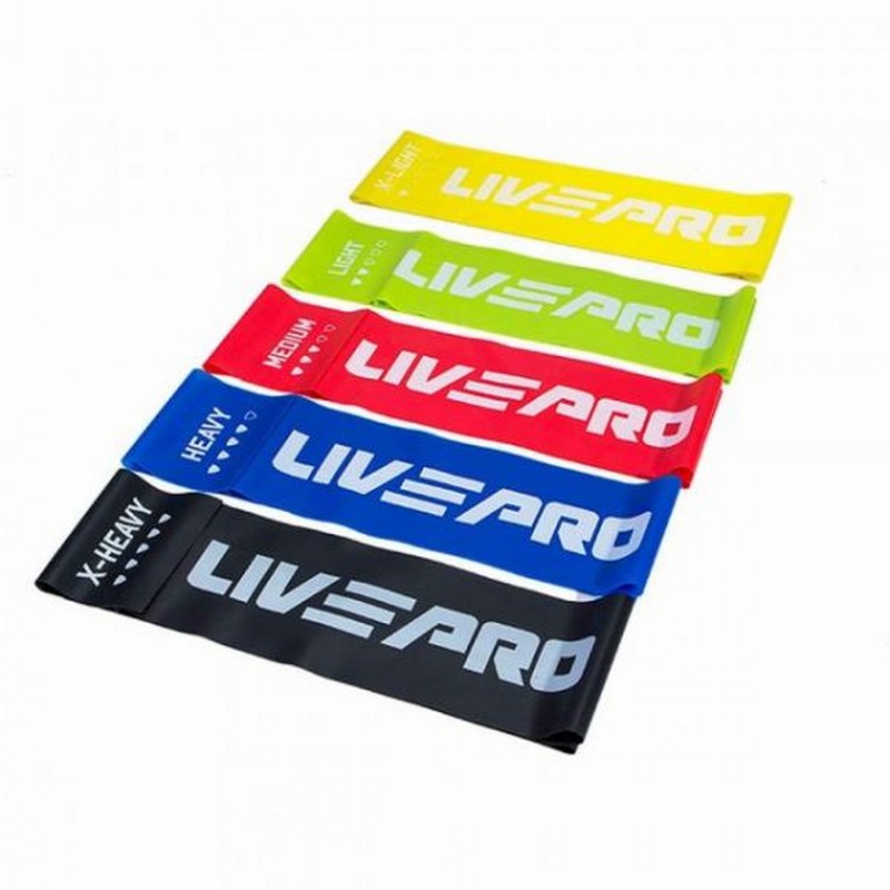 Ленточный амортизатор Live Pro Latex Resistance Band LP8415-XH\XH-BK-02 максимальное сопротивление, черный
