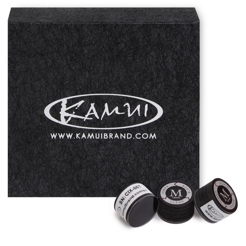 Наклейка для кия Kamui Clear Black d13мм Medium 1шт 06665