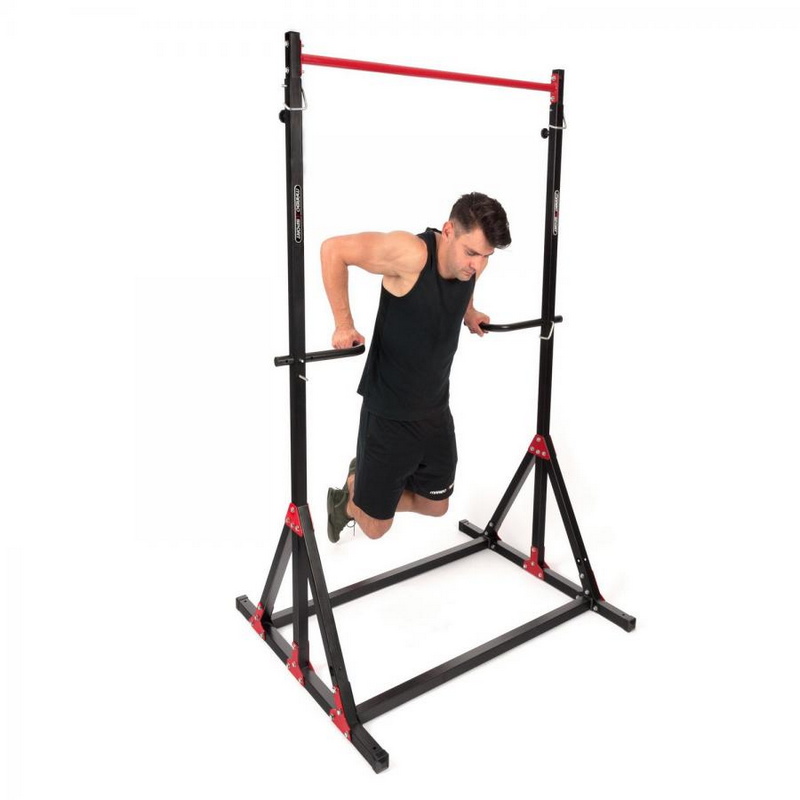 Регулируемый по высоте турник, упорами для отжиманий Marbo MH-D203 | Premium Fitness