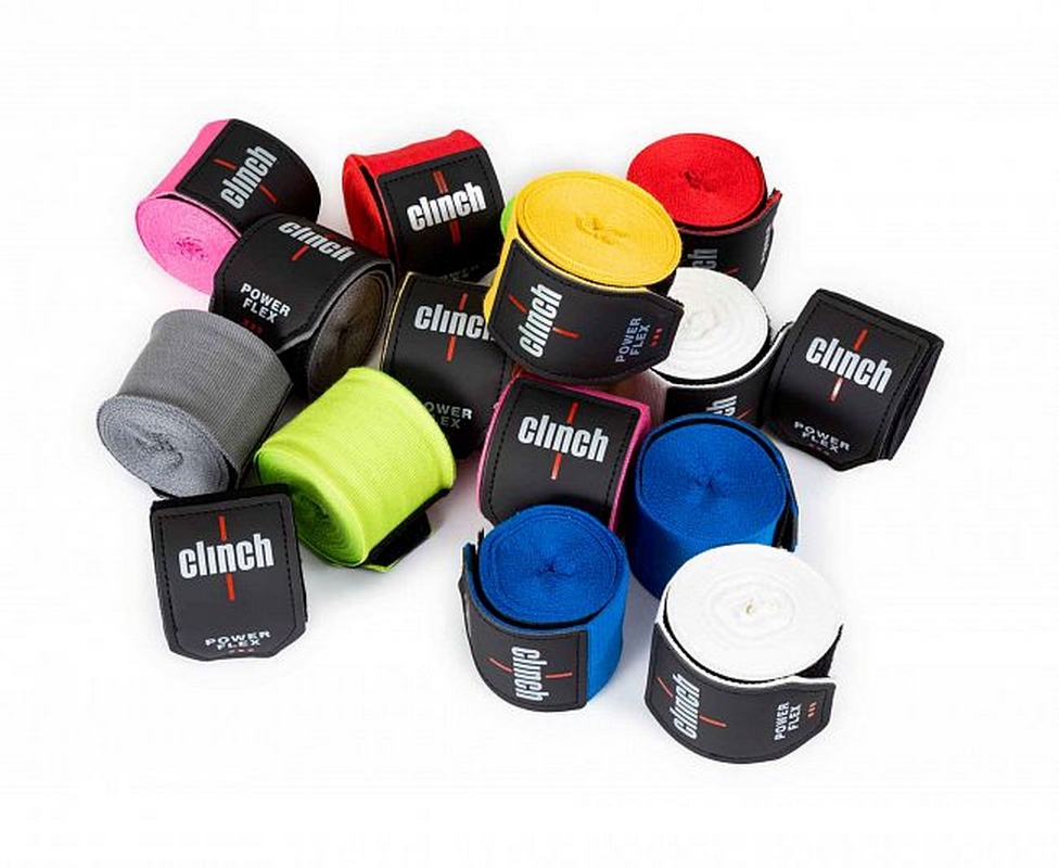 Бинты боксерские,длина 2,.55 м Clinch Boxing Hand Wrap Power Flex C239 черный