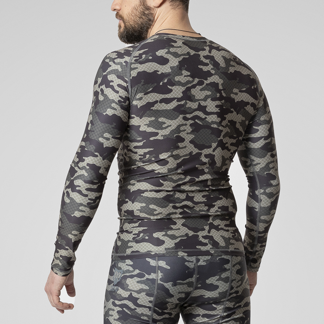 Рашгард хоккейный Mad Guy Camo-Line JR net\коричневый
