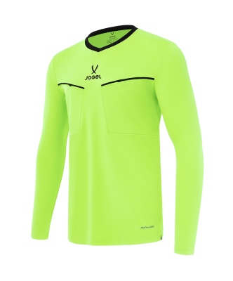 Лонгслив судейский Jogel DIVISION PerFormDRY Referee LS Tee 2.0, желтый неон