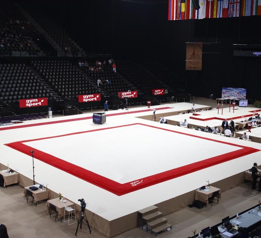 Ковер гимнастический GymSport PROF PREMIUM RED 14Х14