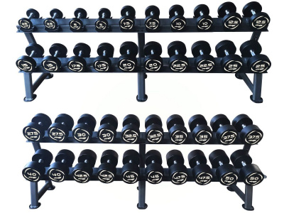 Комплект PVC гантелей 2,5-50кг (20пар) со стойками Fitex FTX-311.3