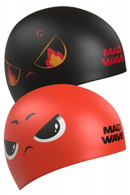 Силиконовая шапочка Mad Wave Reverse Angry M0554 34 0 00W Красный