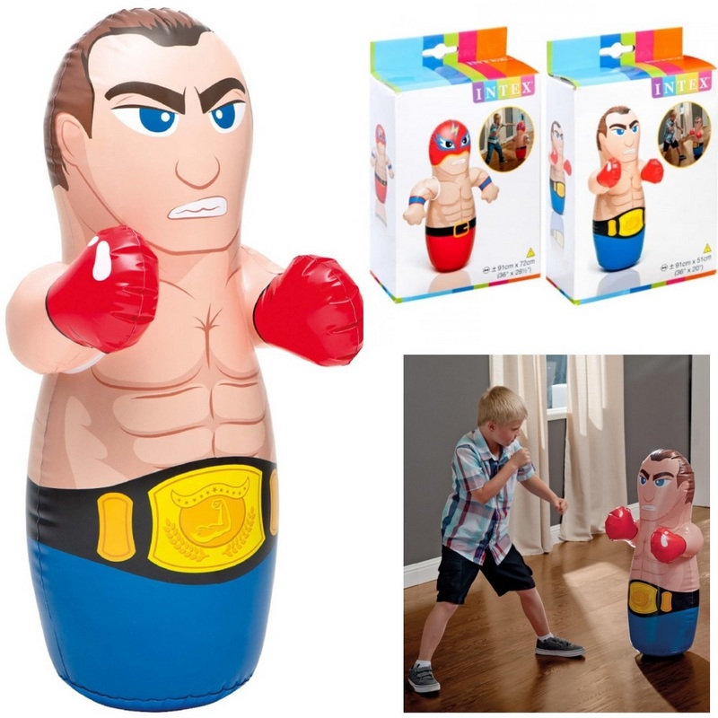 Надувная игрушка-неваляшка Боксер и Борец 2 вида, от 3 лет Intex 44672