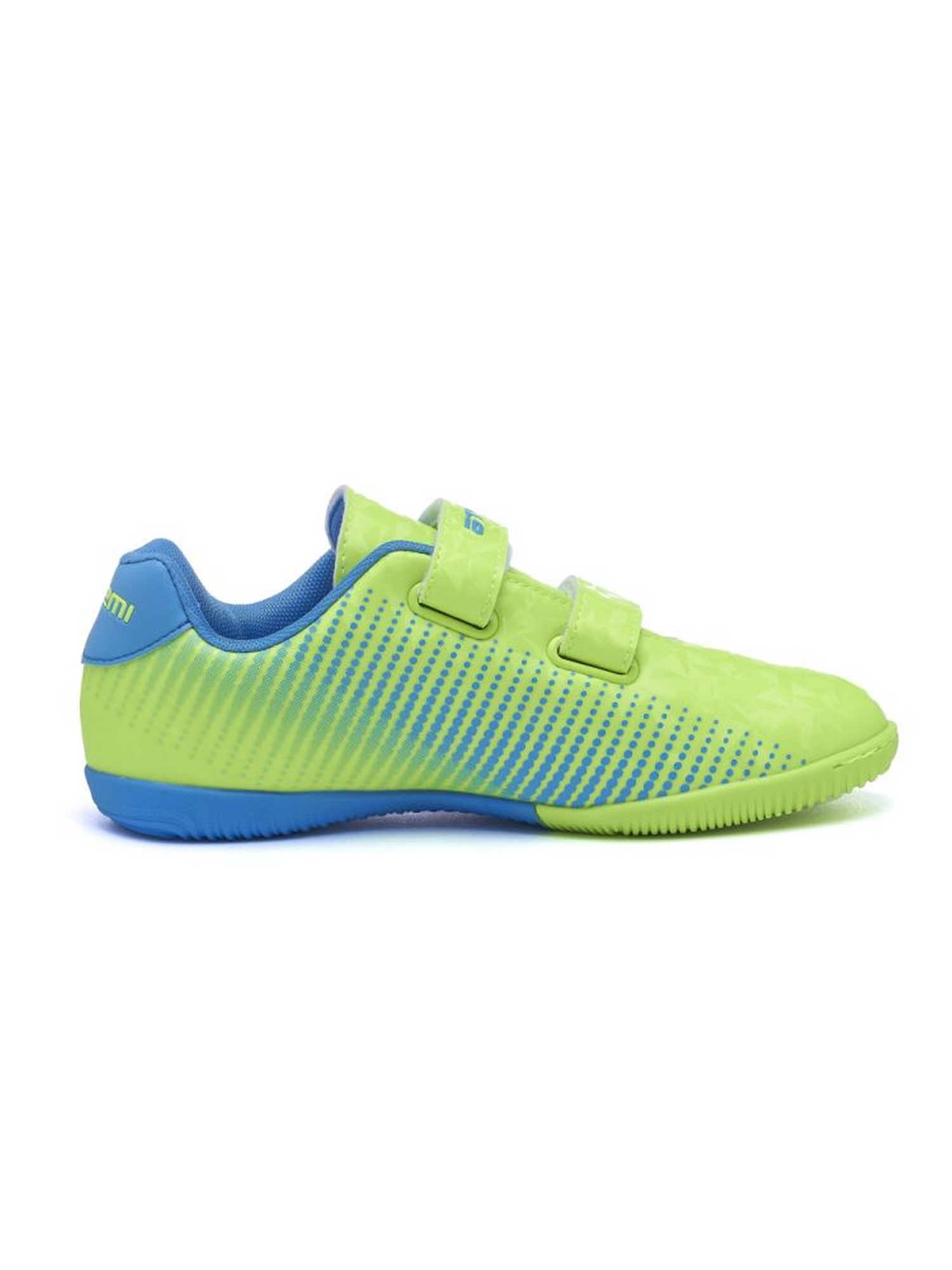 Бутсы футбольные Atemi INDOOR KIDS SBA-006 ярко-салатовый\синий