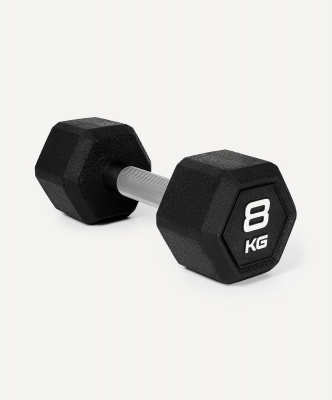 Гантель гексагональная 8кг, обрезиненная Star Fit DB-301PRO черный