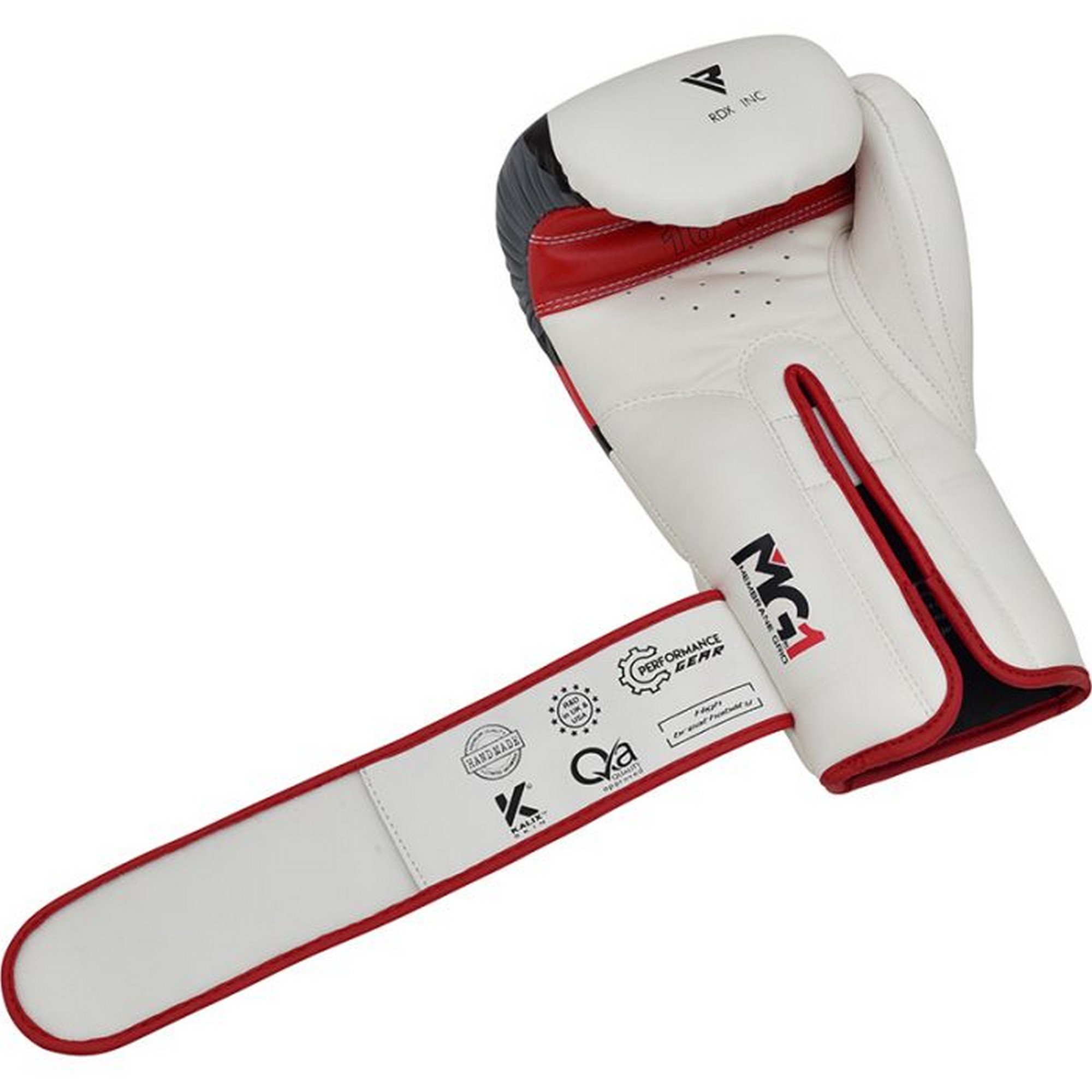Перчатки тренировочные RDX BGR-F7R-16oz белый\красный