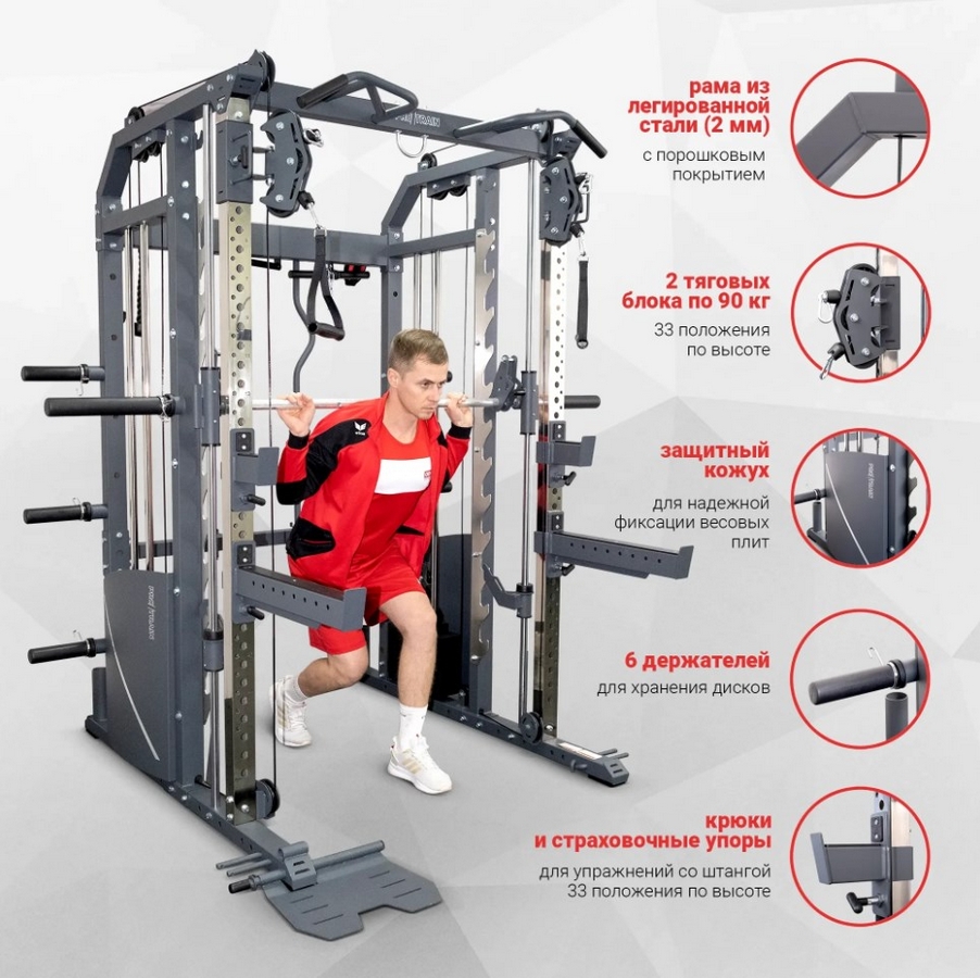 Многофункциональный силовой комплекс Protrain GT3B PRO | Premium Fitness