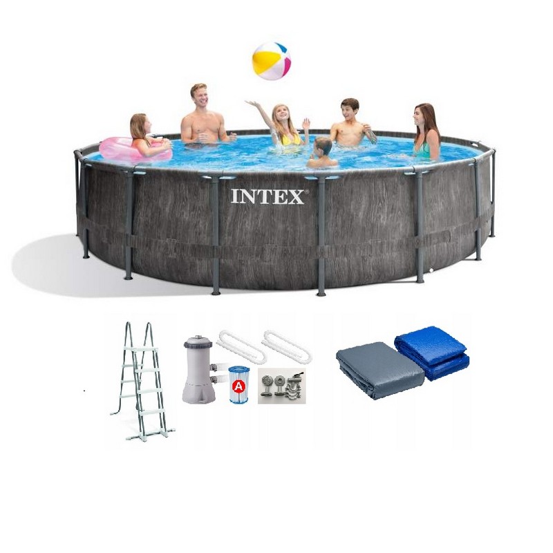 Каркасный бассейн Intex Greywood Prism Frame 457х122 см 26742