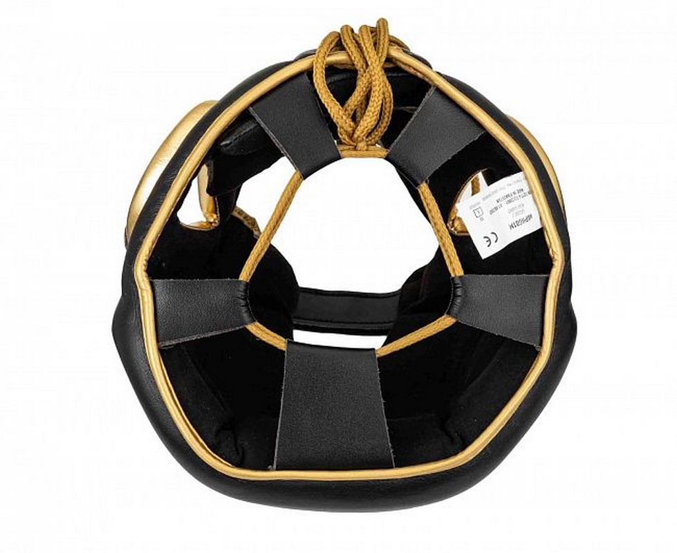 Шлем боксерский AdiStar Pro Head Gear adiPHG01M черно-золотой